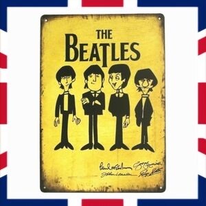 The Beatles Metal Tin Hanging Art Sign